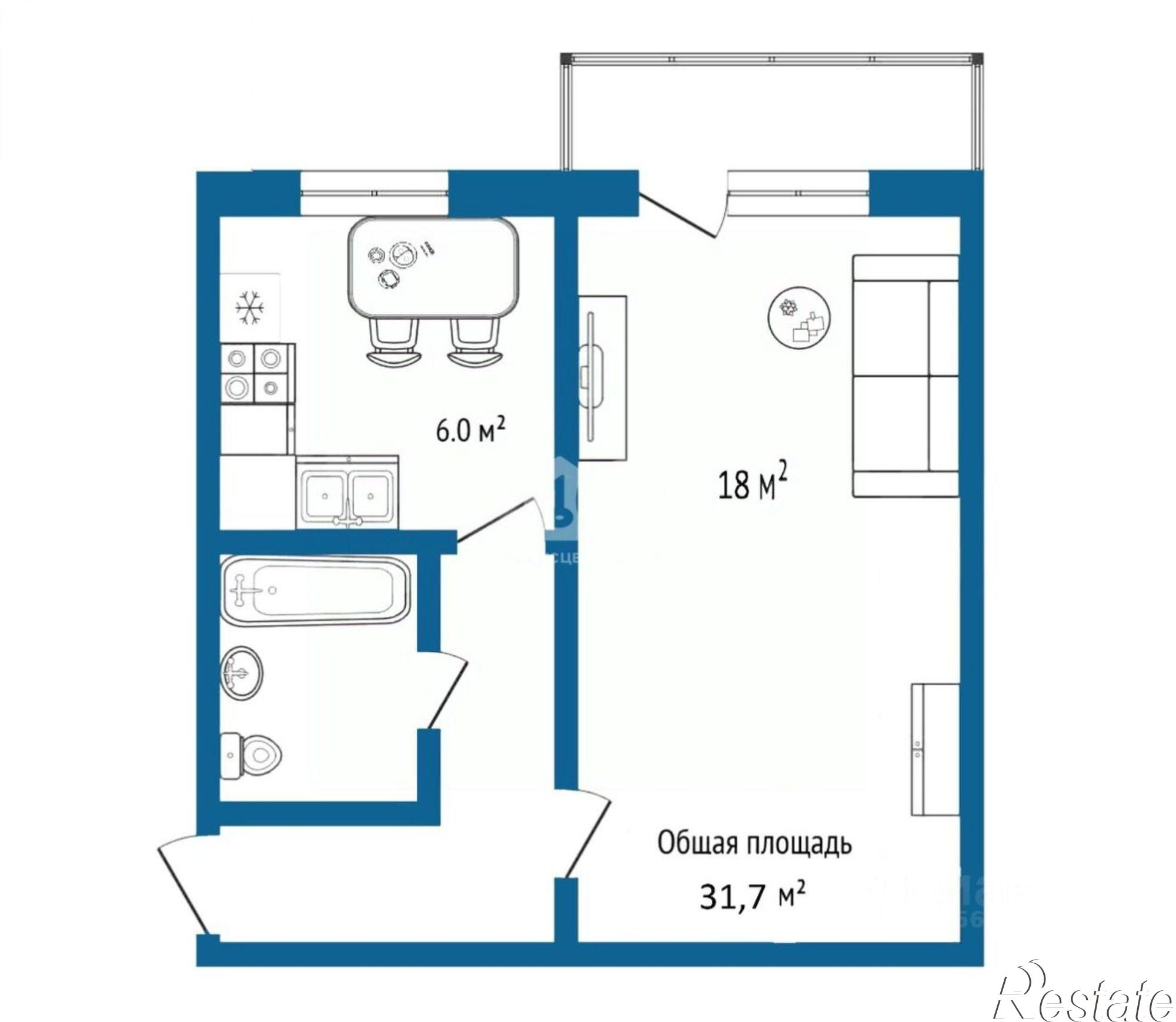 Купить квартиру за 2 550 000 рублей на улица Кирова, 5