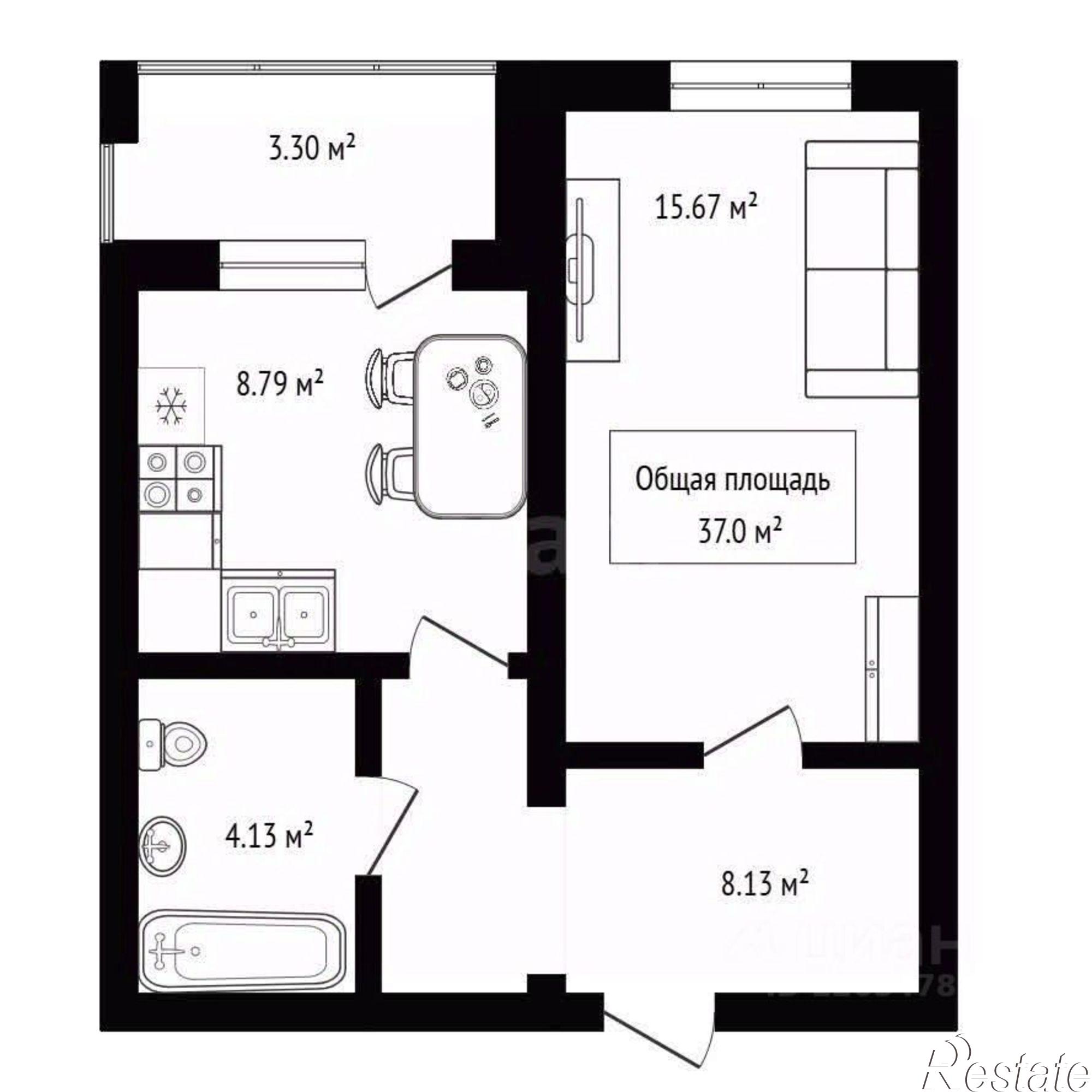 Купить квартиру за 4 000 000 рублей на Северный мкр, 1