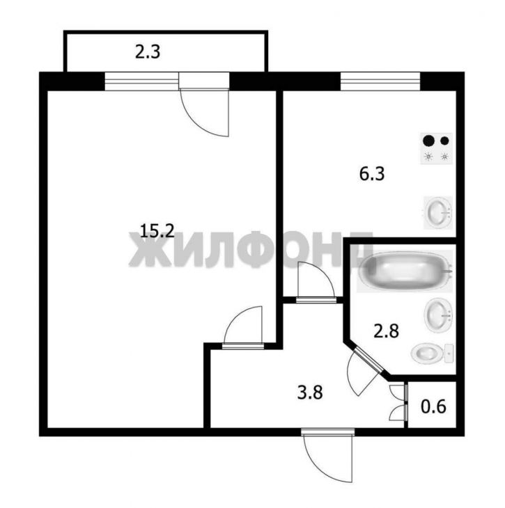 1-комн квартира К.Маркса улица, д.68