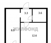 1-комн, 28кв м, этаж 8/9 Комсомольская улица, д.32