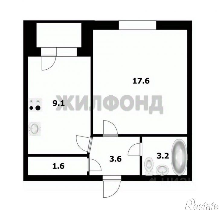 1-комн квартира ул Чапаева, 5,  д. 5