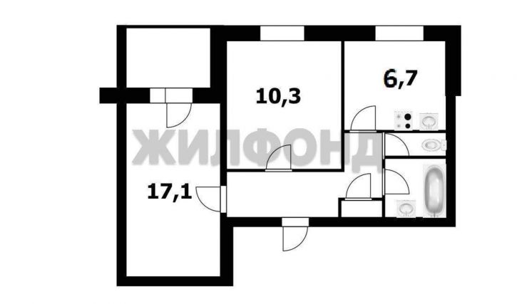 2-комн квартира Кирова улица, д.30