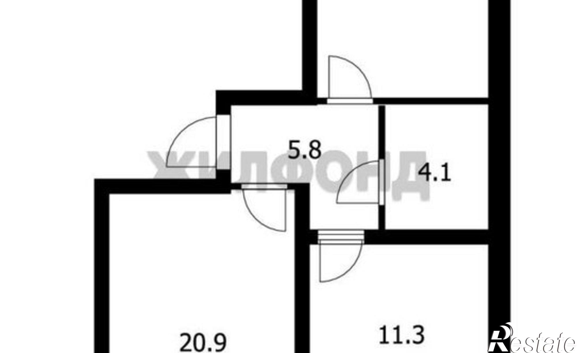 Купить квартиру за 5 400 000 рублей на Туманный пер, 7