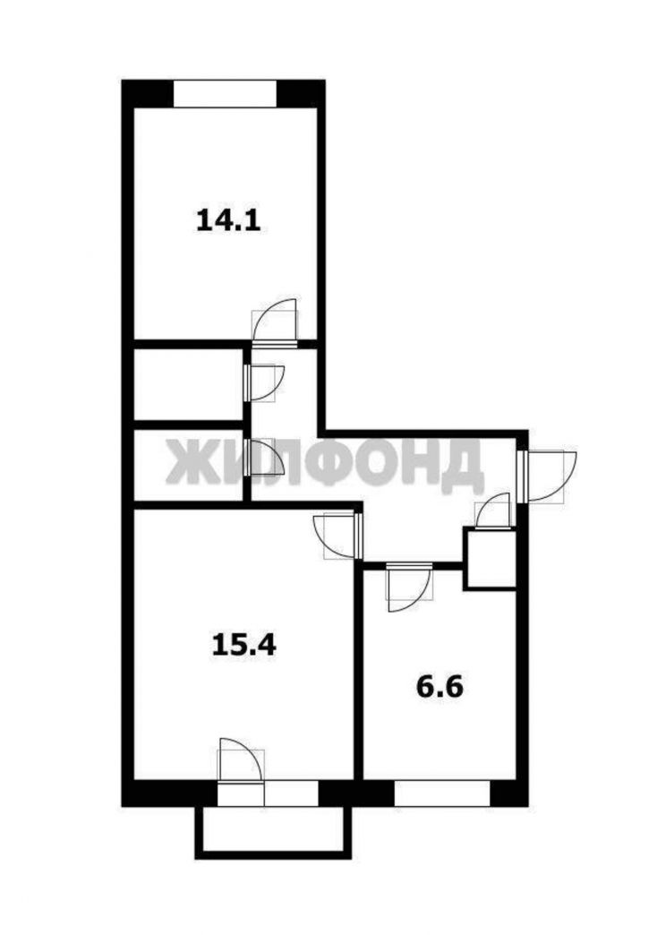 2-комн квартира 54-я улица, д.1