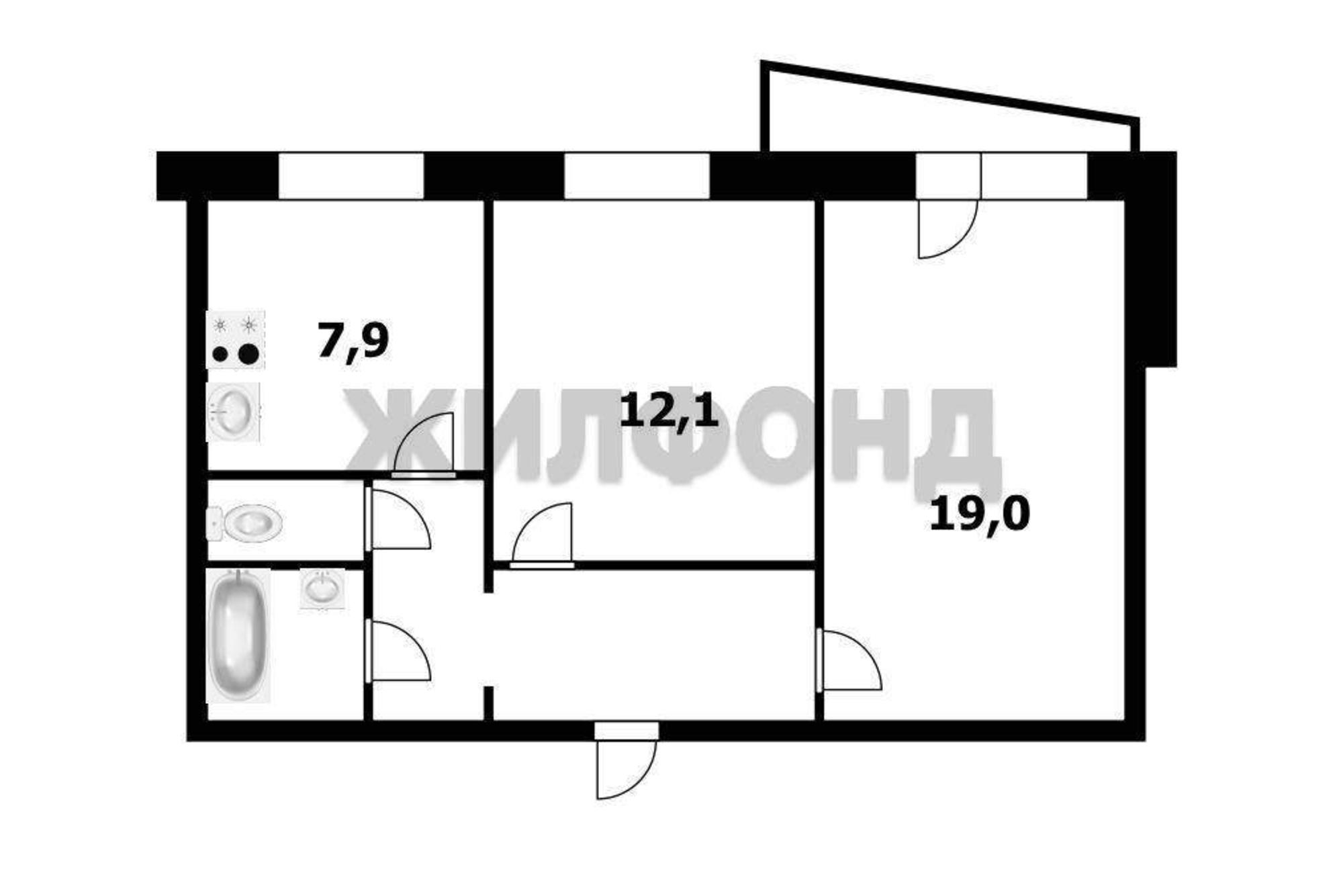 Купить квартиру за 5 000 000 рублей на Первомайская улица, д.11