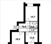 2-комн, 58.6кв м, этаж 6/9 Красная Сибирь улица, д.132