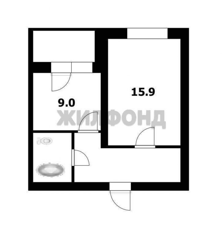 1-комн квартира Боровая улица, д.1А