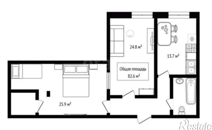 2-комн квартира Изумрудный г-к, 13,  д. 13