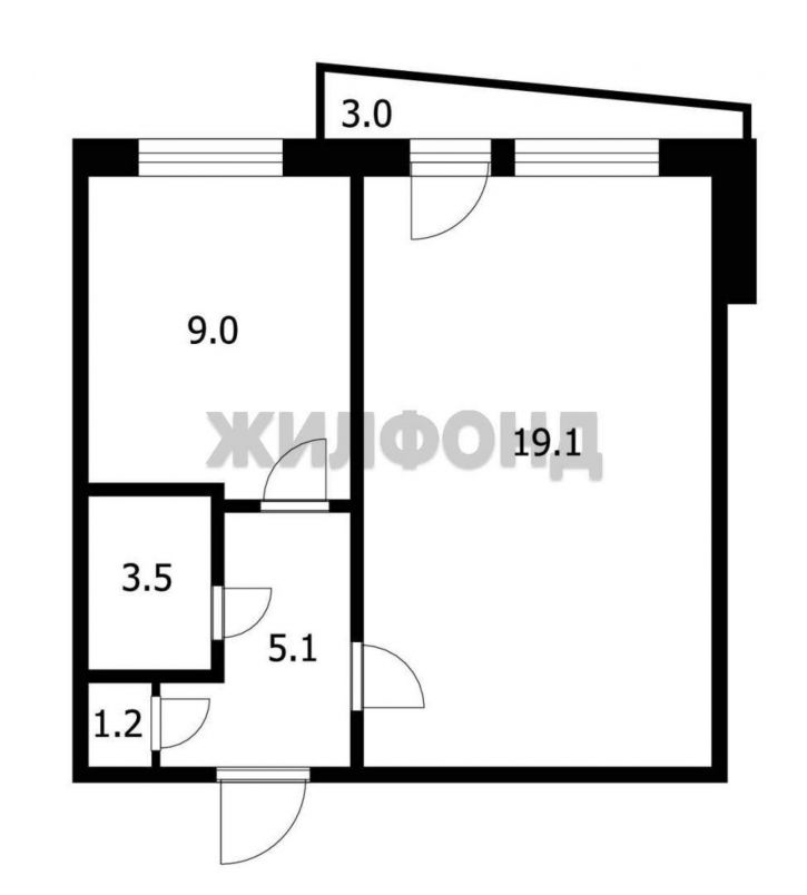 1-комн квартира Комсомольская улица, д.24
