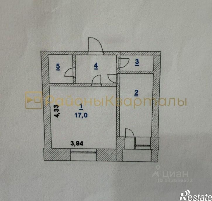 1-комн квартира ул Комсомольская, 32,  д. 32
