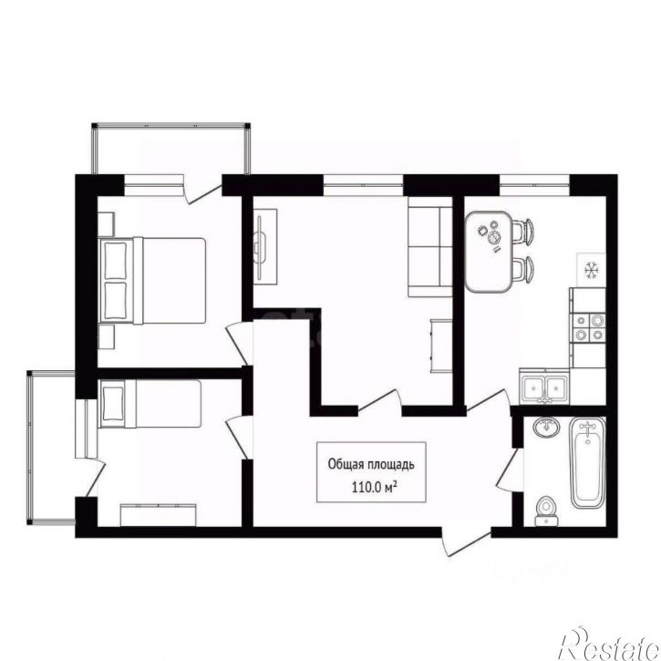 4-комн квартира улица Ленина, 132,  д. 132