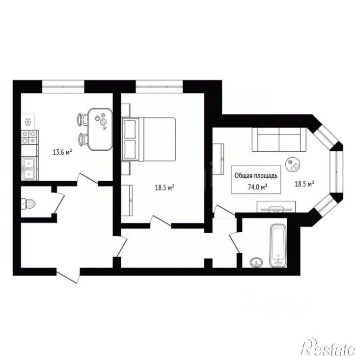 2-комн квартира ул Первомайская, 127а,  д. 127а