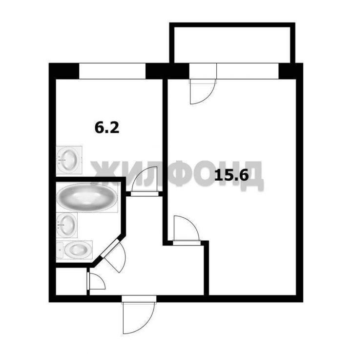 1-комн квартира Рогачева улица, д.14