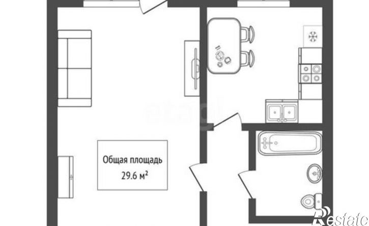 1-комн квартира ул Боровая, 96,  д. 96