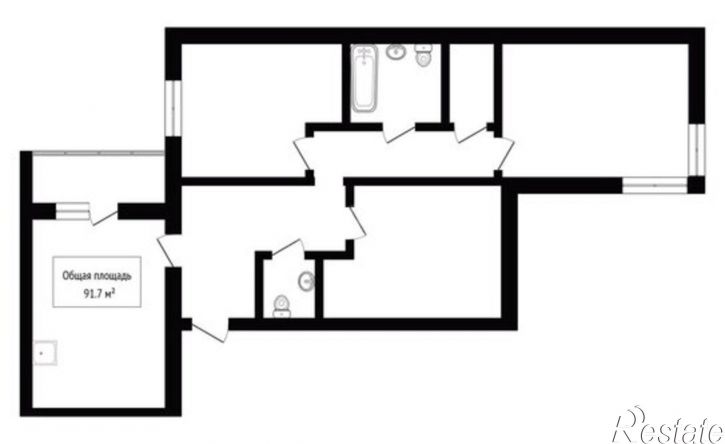 3-комн квартира ул 2-я Заводская, 57,  д. 57