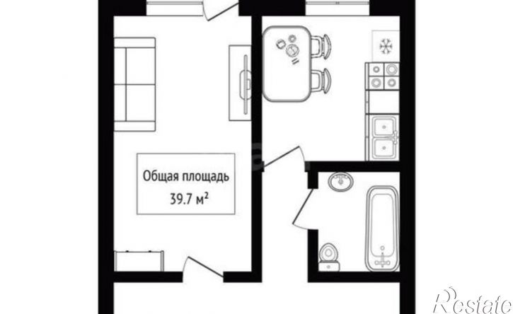 1-комн квартира ул Ключевая, 57,  д. 57