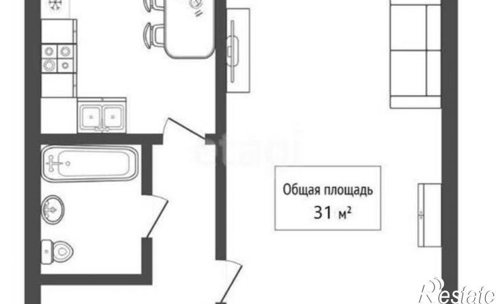 1-комн квартира ул М.Горького, 5,  д. 5