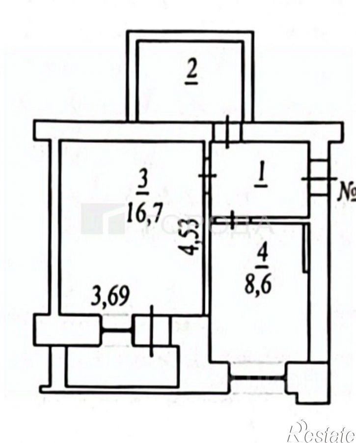 1-комн квартира ул О.Кошевого, 6,  д. 6