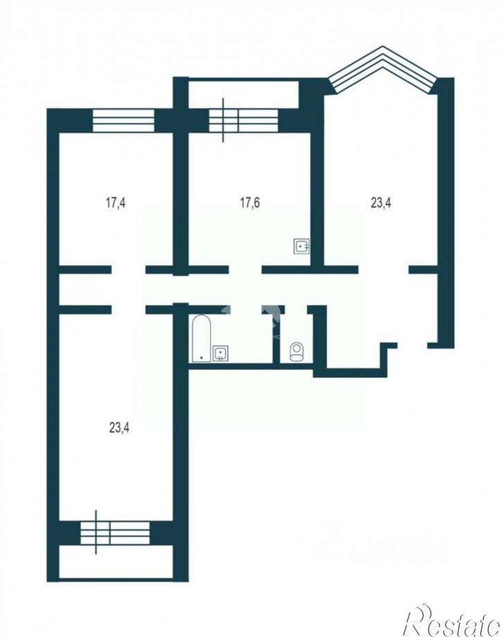 3-комн квартира ул Ленина, 43А,  д. 43А