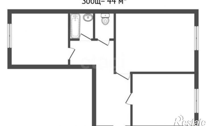 2-комн квартира ул Микрорайон, 70,  д. 70