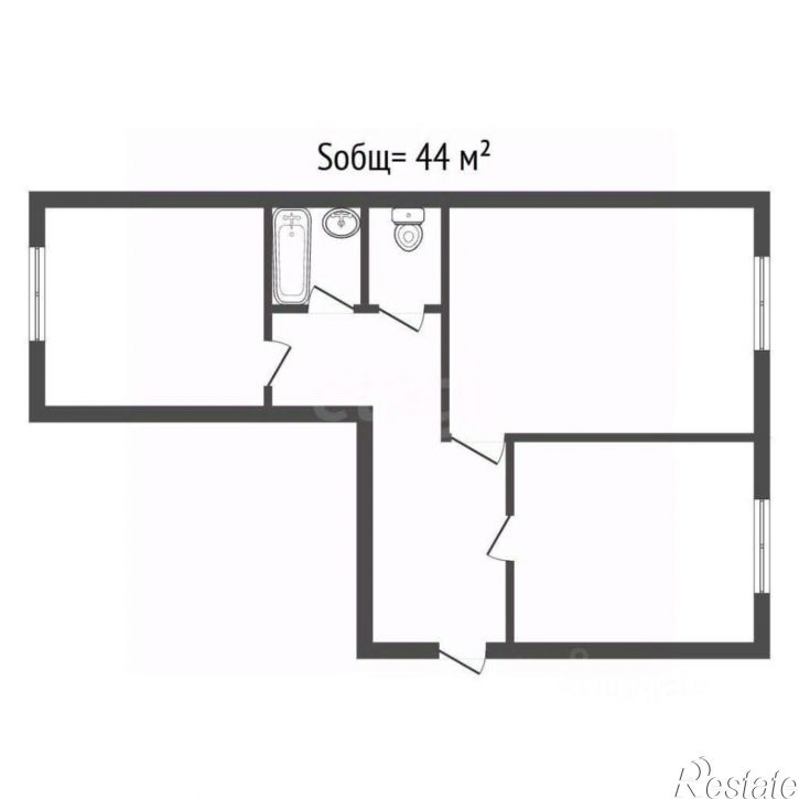 2-комн квартира ул Микрорайон, 70,  д. 70