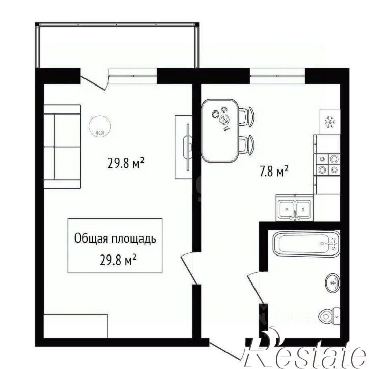 1-комн квартира городской округ Бердск