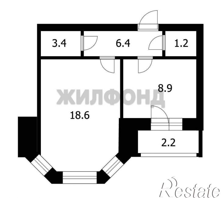 1-комн квартира Северный микрорайон, д.21