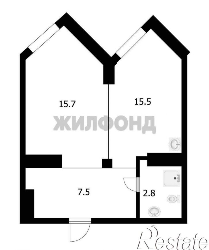 1-комн квартира Речкуновская зона отдыха МК Сибиряк территория, д.к1